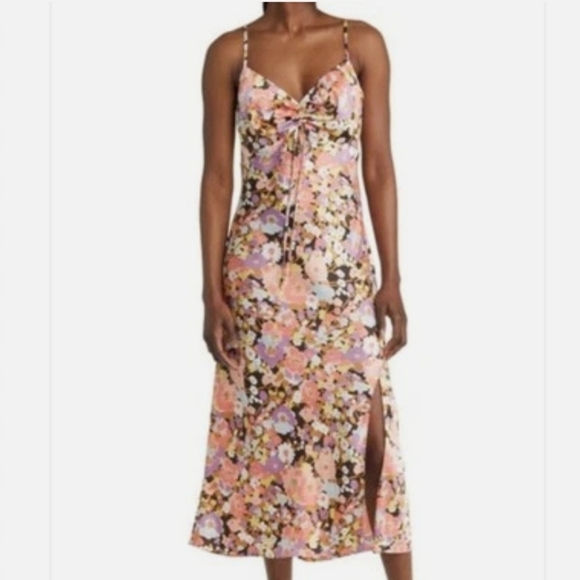 Rails Dresses & Skirts - Rails Floral Spaghetti‎ Strap Dress XL New